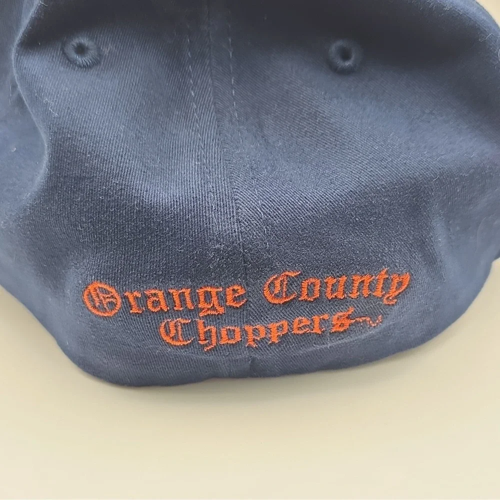 Orange County Choppers Youth Navy Blue Flexfit Embroidered Cap 98/2 Cotton